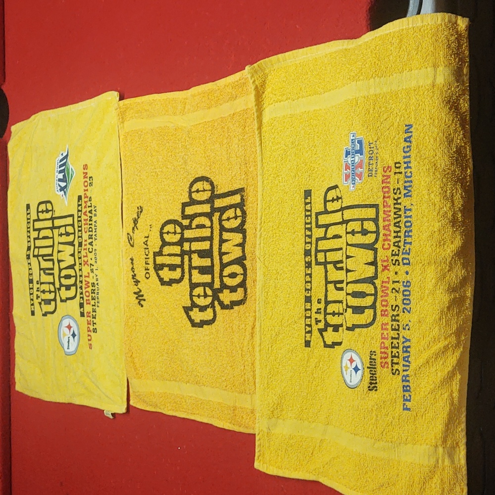 Lot of 3 Steelers terrible towls